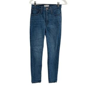 Madewell Skinny Jeans 11"‎ High Rise Women Size 25 Petite Blue